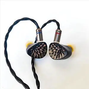 syeindunce TANGZU YuXuanJi TPLX 10mm Topology Dynamic Driver in Ear Monitor Earphones, HiFi Wired Earbuds, Zinc Construction IEM Headphones (Black, Type-C)