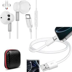 TOPAUX USB C Headphone Wired Earphone, Car CarPlay Cable for Apple USB C 0.3M USB to USB Type C Car Play Cable for iPhone 16 Pro Max 15 Plus Navigation Audio Dongle Cord for iPad 10 Mini Air