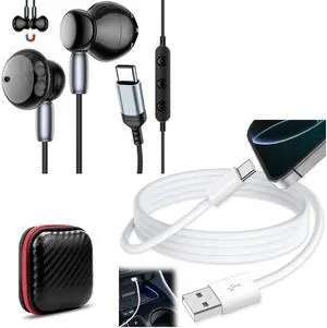 TOPAUX USB C Headphone Wired Earphone, Car CarPlay Cable for Apple USB C 1M 3FT USB to USB Type C Car Play Cable for iPhone 16 Pro Max 15 Plus Navigation Audio Dongle Cord for iPad 10 Mini Air