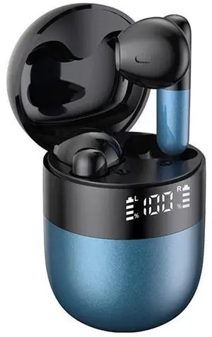 Wireless Touch Earbuds with Active Noise Cancellation Bluetooth 5.0 Sport 3D Stereo Built-in Microphone, Immersive Premium Sound Long Distance Connection Headset with Charging Case