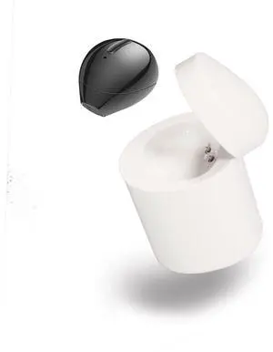 SQRMINI Mini Bluetooth Earpiece Wireless, Single Bluetooth Earbuds with Charging Case 6 Hrs Playtime, Headset Hands-Free with Microphone for iOS Android Smart Phones Voice Calls PC (Single-Black)