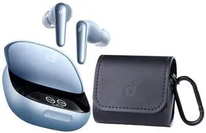 Soundcore Liberty 4 Pro by Anker Bluetooth Earbuds with Earbuds Travel case, 7-Sensor Precise Noise Cancelling, Control with Touch Bar and Display, Super Fast Charging, Adaptive ANC 3.0