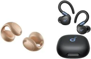 Soundcore C40i by Anker Open-Ear Clip-On Earbuds with Sport X20 True Wireless Workout Earbuds, Lightweight Comfort, Maximum Stability, Clear Sound for Workouts and Outdoor Sports