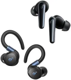 Soundcore Liberty 5 by Anker, Noise-Cancelling Wireless Earbuds with Sport X20,2X Stronger Voice Reduction, Real-Time Adaptive Noise Cancellation, Fast Charging, Dolby Audio