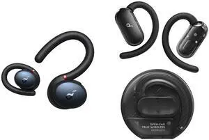 soundcore V40i by Anker with Sport X10, Open-Ear Headphones, Wireless Earbuds with Adjustable Earhooks, Comfort Fit, Powerful Sound, 21H Playtime, AI-Boosted Clear Calls, Bluetooth 5.4, App Control, I