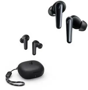 Soundcore Liberty 5 by Anker, Noise-Cancelling Wireless Earbuds with P20i True Wireless Earbuds,2X Stronger Voice Reduction, Real-Time Adaptive Noise Cancellation, Fast Charging, Dolby Audio