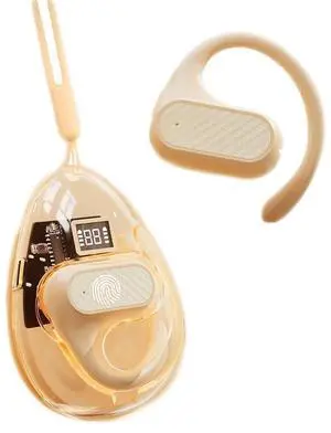 Ows Hanging Earphones 5.4 Bluetooth Outer Ear Open Earbuds Over The Ear Out of Outside Outer Open Ear Headphones Wireless Bluetooth Ear Hanging Headset Headphones Bone Air Conduction Earbuds