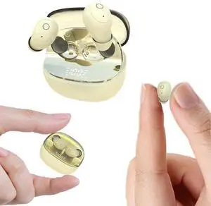 Xmenha Invisible Small Mini Earbuds Sleep Wireless Bluetooth for Small Ears Tiny Discreet Low Profile Hidden Earbuds for Work Sleep Ear Buds Invisible Headphones Skin Tone