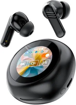 BODAYEEYR LX-30ANC+ENC Noise Reduction in Ear Touch Screen Multifunctional Bluetooth Earphones IPX4 Waterproof