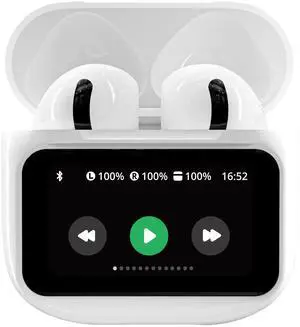Touch-Screen Bluetooth 5.4 Wireless Earbuds with 50-Hour Playtime ANC/ENC Noise Canceling Transparency Mode IPX7 Waterproof 5 EQ Modes - Compatible with Android/iOS Multi-Function Headphones