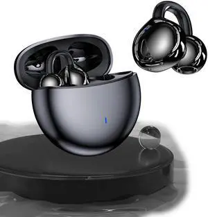 Ear Clip On Earbuds Open Ear Wireless Bluetooth Ear Cuff Clip On Ear Buds Headphones Bone Conduction Earbuds Out of Open Ear Clip Bluetooth Headphones