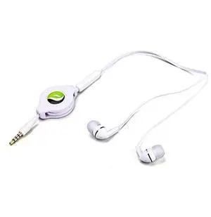 Wired Retractable Earphones w Mic Earbuds Headphones [3.5mm] works for iPod Nano 5th, 6th, 7th, iPod Touch 1st, 2nd, 3rd, 4th, 5th, 6th, 7th Gen, Galaxy A14 A23 A52 A12 A42 A32 S10 S9 S8 , iPhone 6/6S
