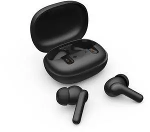 Konnek Stein True Wireless Earbuds, Bluetooth 5.1 Active Noise Cancelling Headphones, Sliding Design Charging Case 500mAh, IPX4 Waterproof, Deep Bass Built-in Mic Call for Business & Sports - Black