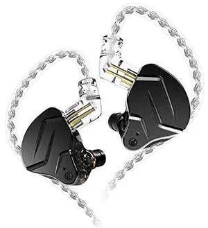 QZXYHYN KZ ZSN PRO X in Ear Monitors with Balance Armature + Dynamic Driver Earbuds, Dual Driver Earphone IEM with Removable 0.75mm 2Pin Cable for Music Player Phone Computer (Black, No Mic)