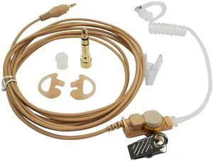 PZYPYM Skin Color Ifb Earpiece Single Ear Universal Broadcast Headset 3.5mm in-Ear Wired Earbuds Monitor Headphone Acoustic Tv Anchor Broadcasting Ear Piece Kit for iPhone Moblie Phone Cellphone