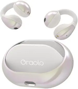 Oraolo Open Ear Headphones, Bluetooth 5.4 Wireless Earbuds with Stereo Sound, ENC Clear Call, 21H Playtime, Type-C Charging, Touch Control, IPX6 Waterproof Open Ear Clip-On Earbuds for Outdoor Sports
