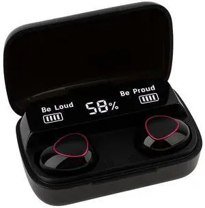 Wireless Bluetooth 5.3 Earbuds with LED Display  Fast Charging, Touch Control, Deep Bass, for iPhone & Android