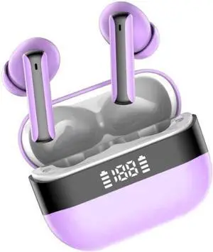 Motost Wireless Ear Buds, Earbuds Bluetooth Headphones Playtime Display, Stereo Sound Waterproof in-Ear Earphones with Microphone