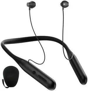 ZXQ Wireless Bluetooth Neckband Headphones 100 Hours Long Playtime,Around The Neck Bluetooth Earbuds with Microphone,Waterproof Sport Earphone,Over The Neck Headset with Storage Case