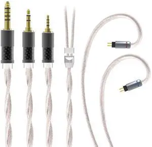 keephifi TRI Grace-S 2Core 6N Single Crystal Cooper Silver-Plated Earphone Cables4N Pure Copper Silver-Plated Wired Headphone CablesCustomized for mid-to-high-end Earphones