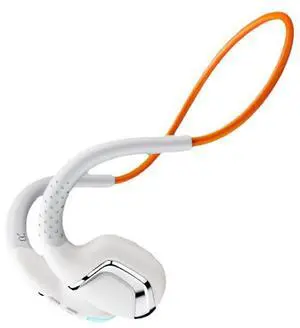 JNXIKOU Bone Conduction Headphones IPX7 Waterproof Open Ear Headphones Bone Conduction Bluetooth 5.3 Wireless Headset Sport Headphones with Mic Sweatproof Headset for Running,Cycling White