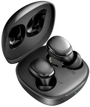 Kamon K11 Wireless Earbuds with Wireless Charging Case, Bluetooth 5.3, Touch Control Waterproof, in Ear Stereo Headphones Built in Mic Headset Premium Sound for iPhone 14, 13, Samsung, Sport (Black)