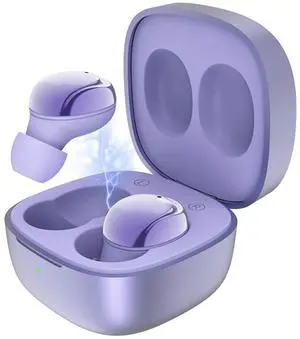 Kamon K30 Wireless Earbuds with Wireless Charging Case, Bluetooth 5.1, Touch Control Waterproof, in Ear Stereo Headphones Built in Mic Headset Premium Sound for iPhone 14, 13, Samsung, Sport (Purple)