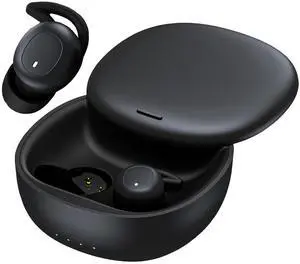 Vitadigo Sleep Earbuds for Side Sleepers, Bluetooth 5.3 Wireless Noise Cancelling Hidden Headphones, Small Ear Hidden Headphones. Travel, Sleep, Work It Will be All Right - Black