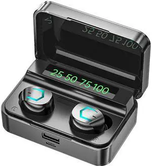 True Wireless Earbuds, 2024 Bluetooth Headphones 5.3 Earbuds, Waterproof Touch Control Ear Buds in-Ear Built-in Mic, with LED Power Display, IP7 Waterproof Earphones Sport Headset - Model 11
