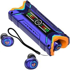 True Wireless Earbuds, 2024 Bluetooth Headphones 5.3 Earbuds, Waterproof Touch Control Ear Buds in-Ear Built-in Mic, with LED Power Display, IP7 Waterproof Earphones Sport Headset - Model 41