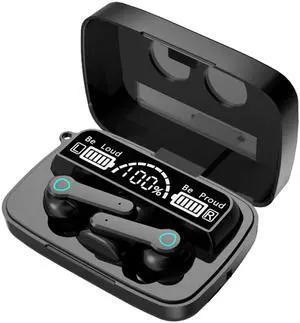True Wireless Earbuds, 2024 Bluetooth Headphones 5.3 Earbuds, Waterproof Touch Control Ear Buds in-Ear Built-in Mic, with LED Power Display, IP7 Waterproof Earphones Sport Headset - Model 9