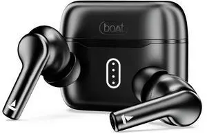 boAt Airdopes 141 Pro Buds, 13mm Drivers, Metallic Finish, 60HRS Battery, 4Mics ENx, Fast Charge, IPX5, v5.3 Bluetooth TWS in Ear Earbuds Wireless Earphones with mic (Obsidian Black)