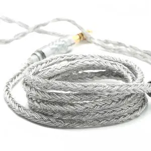 ivipQ 24-core in-Ear Headphone Upgrade Cable MMCX/QDC/0.78 2pin to 4.4mm/3.5mm(Gray, 4.4mm-QDC)