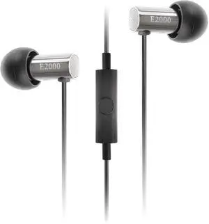 Final E2000 FI-E2DALCS in-Ear Earphones, Controller with Microphone, Matte Silver