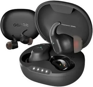GEARit True Wireless Earbuds Compatible with iPhone & Android - 20H Playtime - HD Sound Clarity - IPX5 Water-Resistant & Sweatproof - Secure All-Day Fit Workout Ear Buds - Wireless Bluetooth Earbuds GEARit True Wireless Earbuds Compatible with iPhone & Android - 20H Playtime - HD Sound Clarity - IPX5 Water-Resistant & Sweatproof - Secure All-Day Fit Workout Ear Buds - Wireless Bluetooth Earbuds