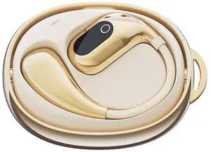 GGSTOPWATER Open Ear Headphones Wireless Bluetooth 5.4, OWS Earphones Wireless Earbuds with Earhooks and Mic, IPX5 Waterproof, 48H Range,Fidget Spinner Play Spin (White)