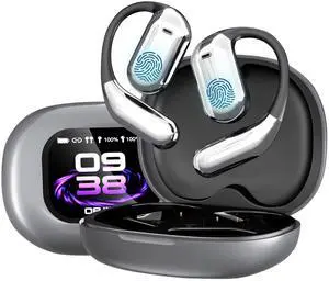 AI Translation Earbuds Real Time, 144 Languages & Accents, Bluetooth 5.4 Headphones, IPX5 Sweatproof, LED Power Display, Wireless Translating Earbuds for Travel Business Learning(Black)
