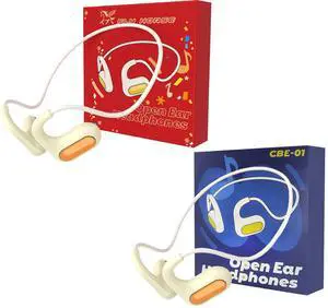 Kids Open Ear Headphones, 2pcs Bluetooth Headphone Wireless, Perfect for School and Outdoor Activities, Lightweight for 6-15years, red & Blue Kids haedphones Earbuds