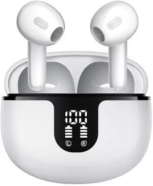 Wireless Earbuds 2024, Bluetooth 5.3 HiFi Stereo Headphone, Advanced Noise Reduction Earphone, 72H Playtime with LED Display