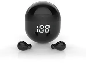 GUATTIR Mini Small Invisible Earbuds Wireless Bluetooth Ear Buds for Small Ears Canals Women Kids Flat Tiny Smallest Discreet Sleep Headphones Comfortable Earbuds Wireless for Work (Grey)