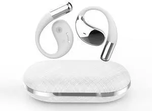 Wireless OWS AI Translation Earbuds with LED Display Case, Bluetooth, Digital Battery Indicator, 100+ Language Real -time,APP Compatible with iOS and Android (Milk White)