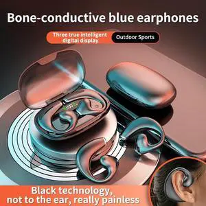 ElecSmart JR02 Wireless Earbuds Bluetooth Headphones 40hrs Playback IPX4 Waterproof Ear Buds Over-Ear Earphones, for Sports/Workout/Gym/Running Black (Black)