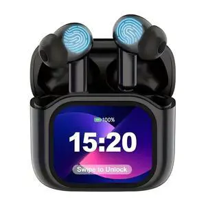 Egyrsik"AI Smart Translator Wireless Bluetooth Earpiece with HD Video Call, Instant 2-Way Translation, 36H Playtime, Noise Cancelling Mic for Travel Meetings (iOS/Android)