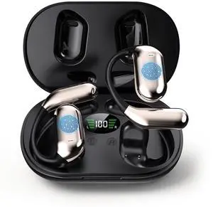 AI Translator Earbuds Pro  3-in-1 Bluetooth 5.4 Earphones with Real-Time Translation in 144+ Languages  Hi-Fi Sound, Noise Reduction & Charging Case  Great for Travel, Work & Sports (Black)
