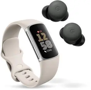 Fitbit Charge 6 Fitness Tracker with Heart Rate & Google Pixel Buds Pro 2 - Wireless Earbuds with Active Noise Cancellation