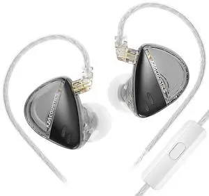 KZ Libra in-Ear Headphones,Detachable Wire Heavy Bass Earbuds, HiFi IEM Earphones,Ultra-Wide Dynamic Headsets for Music Lover (with Microphone, High Resolution)