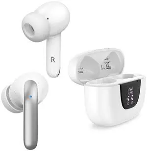 Upgraded Bluetooth 5.3 Wireless Earbuds Headset, 60H Playtime &Charging Case, Hi-Fi Stereo Deep Bass, IPX7 Waterproof, for Gym/Running, Headphones Built-in Mic for Calls, Noise Cancelling Earphones