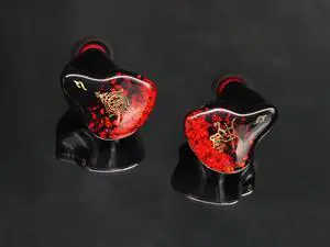 TANGZU NEZHA in-Ear Monitors Earphones, 6 BA +1 EST Multi-Drive Wired Earbuds Earphones with 0.78mm 3.5+4.4mm Cable Hybrid Driver for IEMS, Audiophile Musician