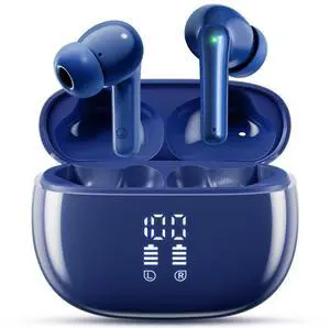 JGUG Wireless Earbuds, Bluetooth 5.3 Ear Buds, Navy