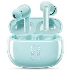 JGUG Wireless Earbuds, Bluetooth 5.3 Ear Buds, Mint